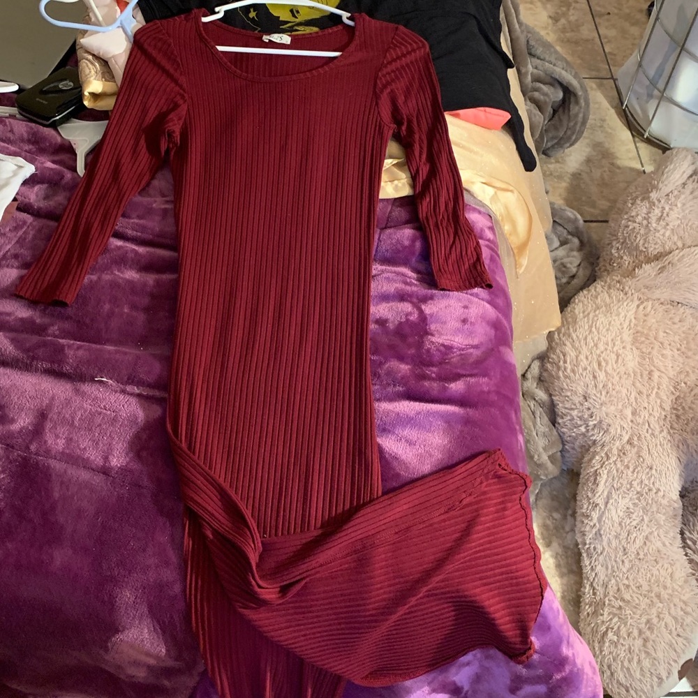 Dress with openings on sides